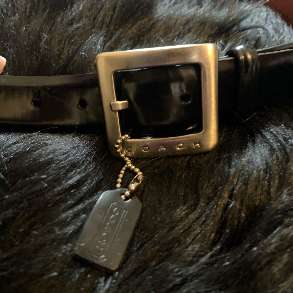 Women’s Black Coach Belt Small